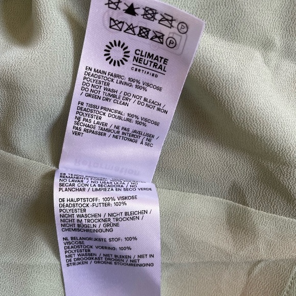 NEW Reformation Winslow Wrap Dress Pergola Floral Green | size XS - Picture 14 of 14